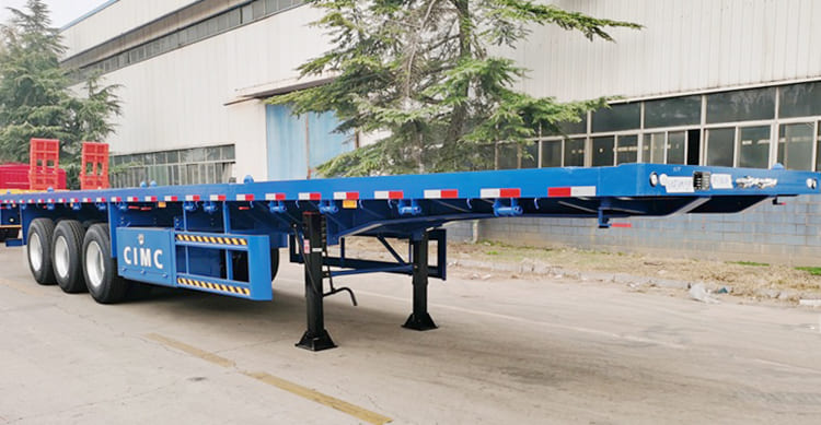 CIMC Semi Trailer | CIMC 40Ft 3 Axle Flatbed Semi Trailer for Sale in Tanzania