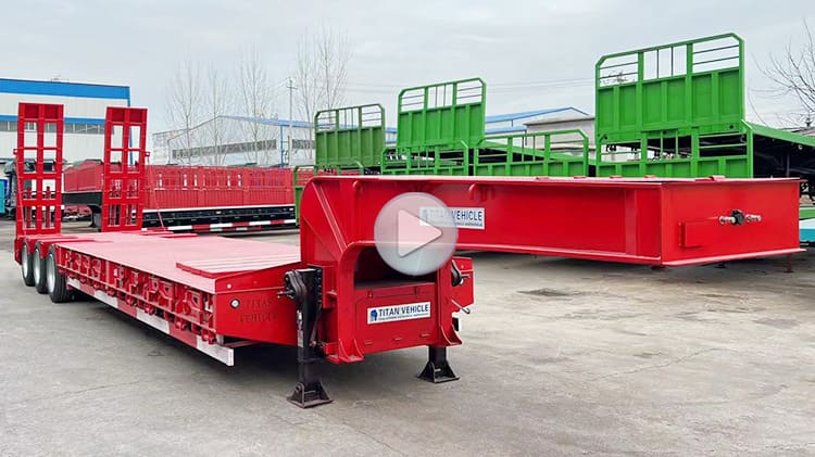3 Axle Semi Lowbed Trailer for Sale | Lowbed Truck Trailer for Sale in Tanzania Mwanza