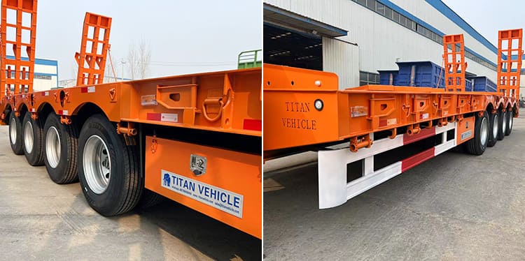 4 Axle Low Loader Trailer for Sale | 100 Ton Low Loader Truck for Sale in Tanzania
