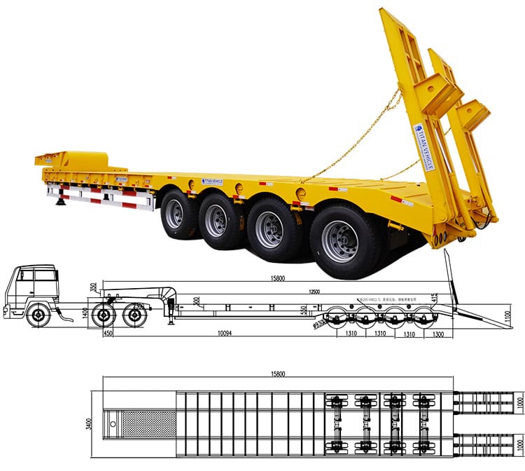 Drop Bed Low Loader Trailer | Low Bed Loader | Tractor Low Loader Trailer for Sale in Tanzania