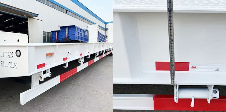 Tri Axle Semi Low Bed Trailer for Sale | Lowbed for Sale with Folding Ramps