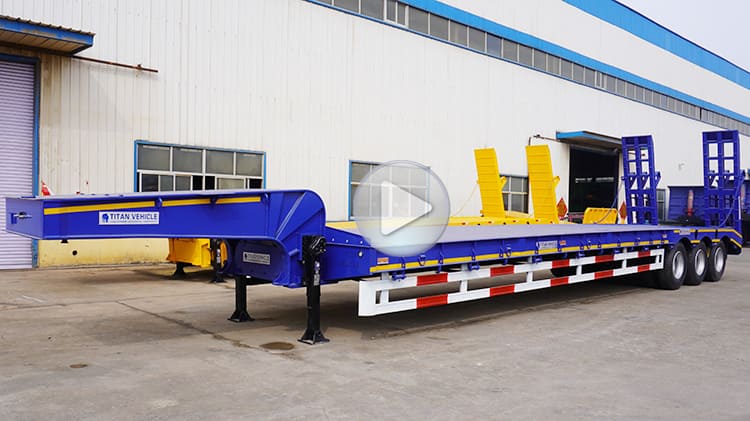 Tri Axle Low Loader for Sale | Semi Trailer Low Loader Truck for Sale in Tanzania