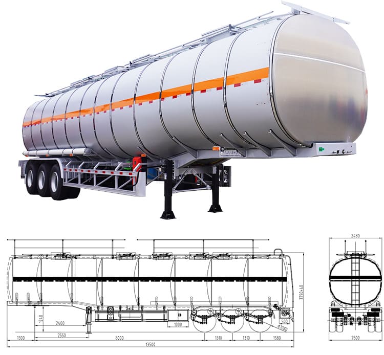 55000 Ltrs Stainless Steel Tanker Trailers for sale in Tanzania