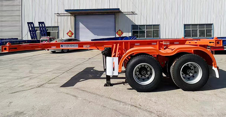 20Ft Container Chassis Trailer | 2 Axle Truck Container Chassis for Sale in Tanzania