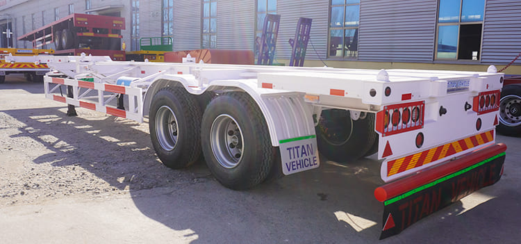 2 Axle 40Ft Intermodal Container Chassis for Sale in Tanzania Dar Es Salaam