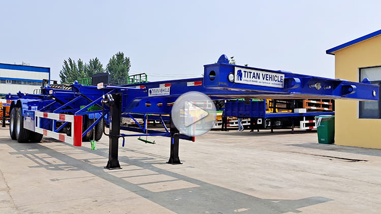 40Ft Skeleton Trailers for Sale | 2 Axle Skeleton Semi Trailer Price in Tanzania