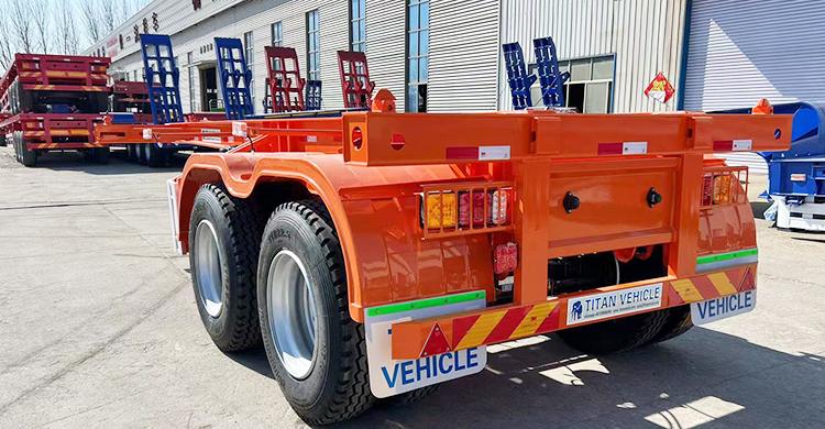 20Ft Container Chassis Trailer | 2 Axle Truck Container Chassis for Sale in Tanzania