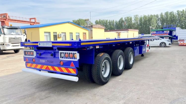 3 Axle 40 Ft Flatbed Semi Trailer for Sale Near Me in Guinea