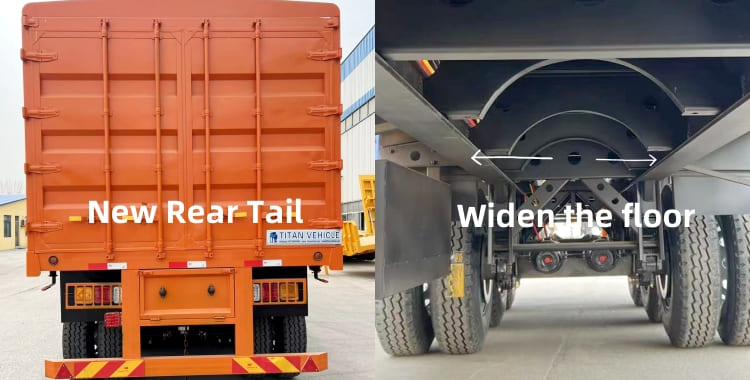 China 3 Axle 60 Ton Fence Cargo Truck Trailer for Sale in Guinea Kindia