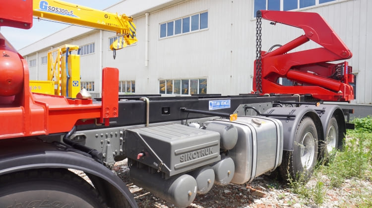 20ft container side loader truck trailer 