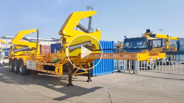 container side loader trailer 