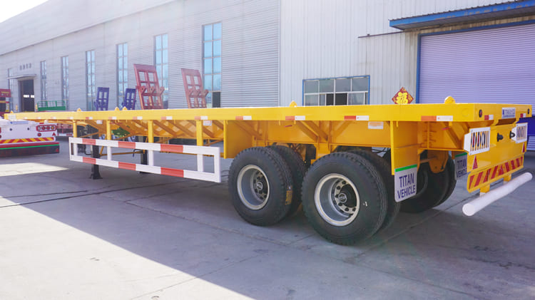 2 Axle 40 Ft Flat Bed Semi Trailers for Sale Near Me in Tanzania Dar es Salaam