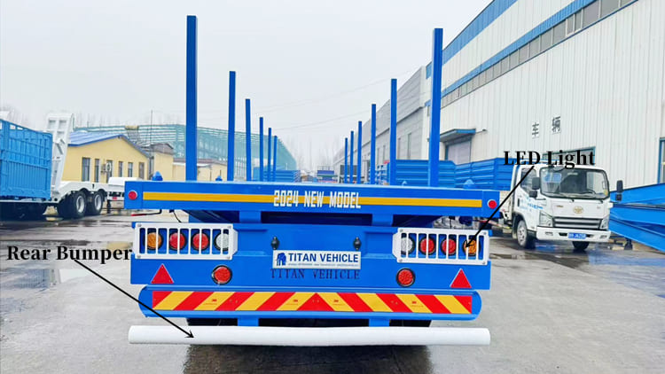 New Flatbed Semi Truck Trailer With Removable Pillars for Sale in Tanzania Dar es Salaam
