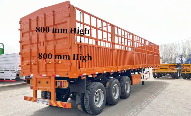 3 Axle Fence Semi Cargo Trailers for Sale in Tanzania