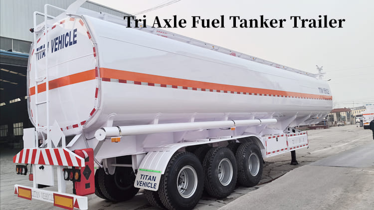 Tri Axle 50000 Liters Fuel Tanker Trailer for Sale in Tanzania Dar es Salaam
