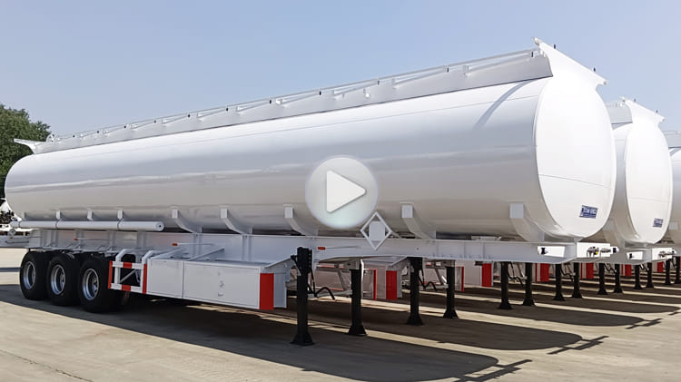 Tri Axle 45000 Liters Oil Tanker Semi Trailers for Sale in Tanzania