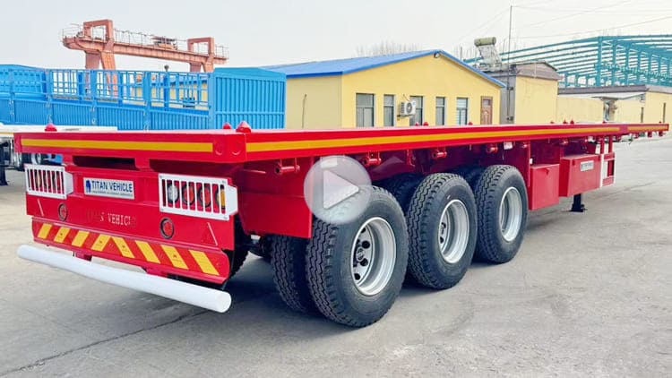 Tri Axle Flat Deck Trailer for Sale in Tanzania Dar es Salaam