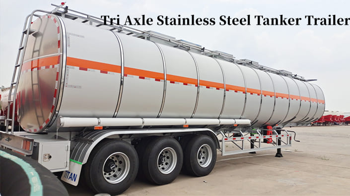 Tri Axle Stainless Steel Tanker Trailer for Sale in Tanzania | Fuel Tanker Price in Dar es Salaam