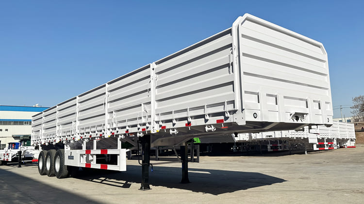 60 Tons Sidewall Semi Trailer for Sale in Tanzania | Side Board Trailer Price in Dar es Salaam