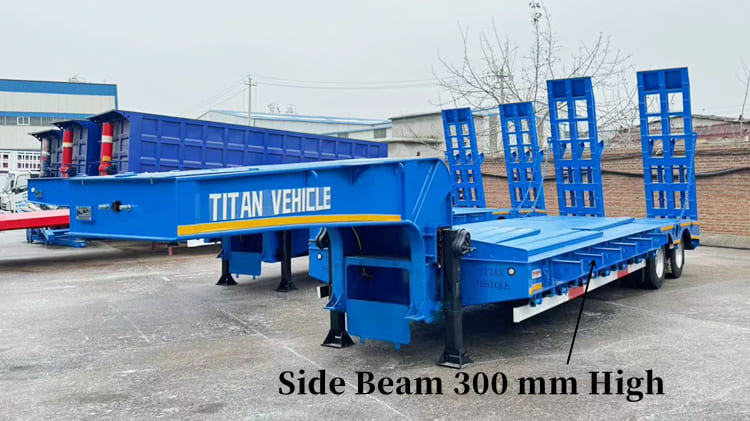Low Loader Semi Trailer for Sale in Tanzania | 2 Axle Low Loader Trailer for Sale in Dar es Salaam