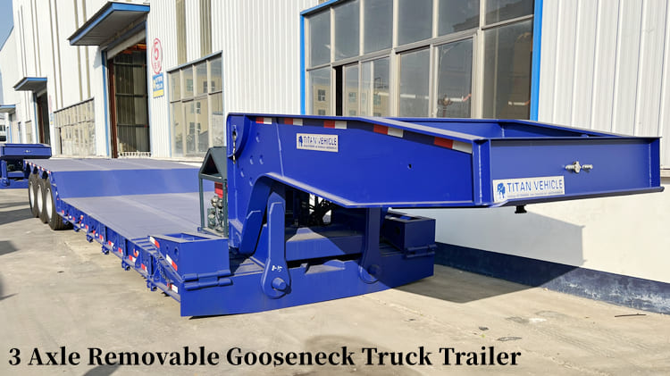 3 Axle Removable Goose Neck Trailer for Sale in Tanzania 