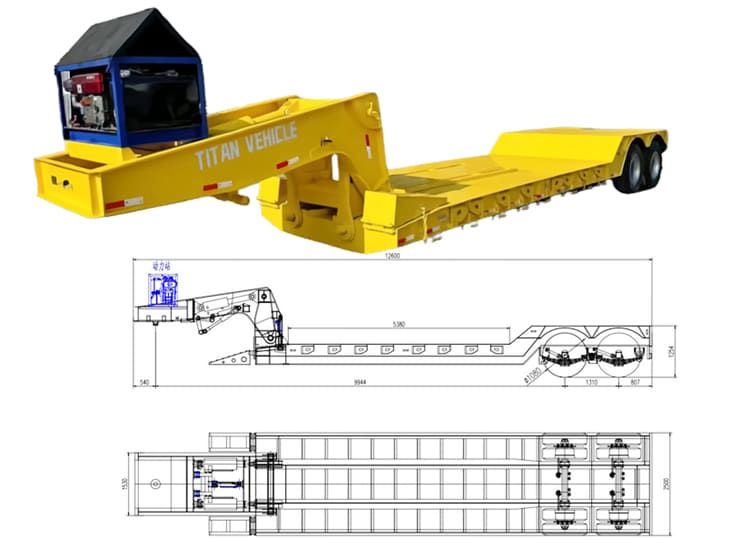 Hydraulic Detach Gooseneck Trailers for Sale in Tanzania