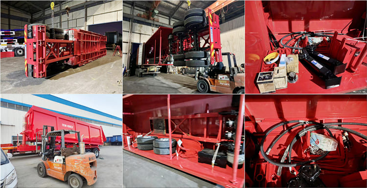 Tri Axle 40 Ton Heavy Duty Hydraulic Dump Trailer for Sale in Tanzania