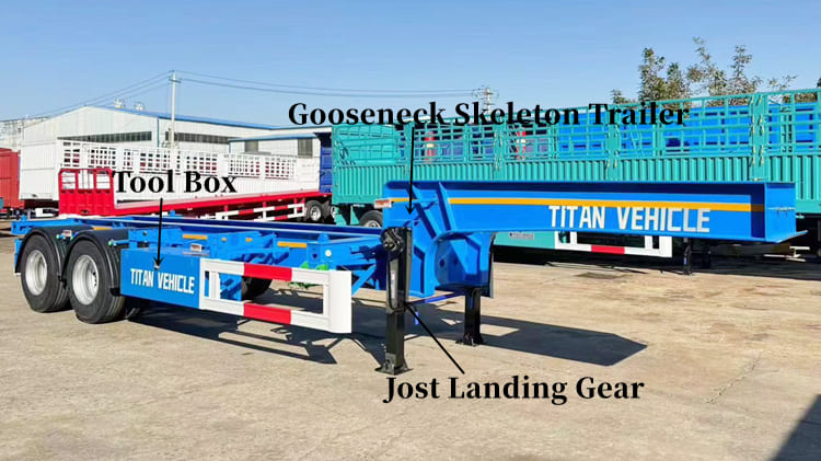 2 Axle Container Skeleton Trailer for Sale in Tanzania | Trailer Skeleton for Sale in Dar es Salaam