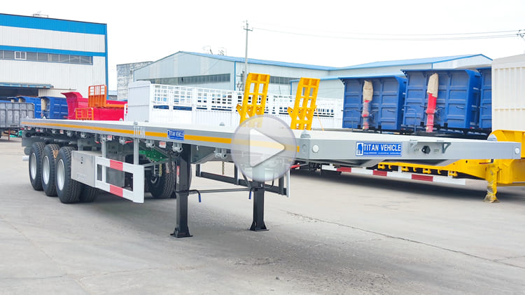 2024 Tri Axle 40 Foot Flatbed Trailer for Sale in Tanzania Prices