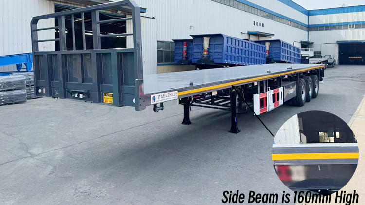 New Flatbed Container Trailer Air Suspension Price in Tanzania Dar Es Salaam 