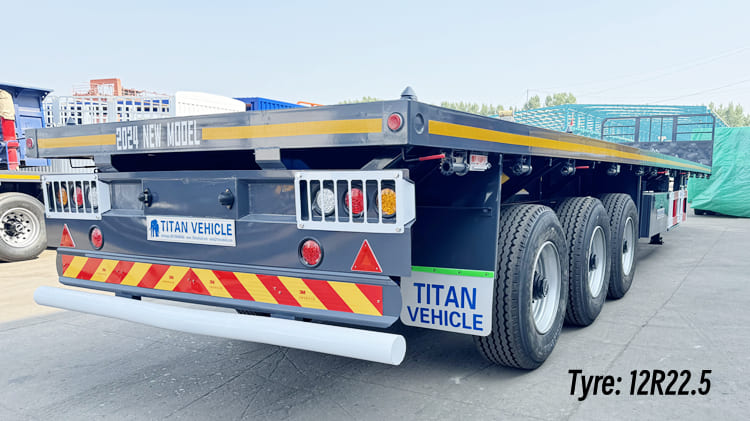 New Flatbed Container Trailer Air Suspension Price in Tanzania Dar Es Salaam 