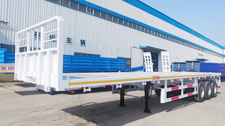 3 Axle 40Ft Flatbed Semi Trailer for Sale in Tanzania Dar es Salaam