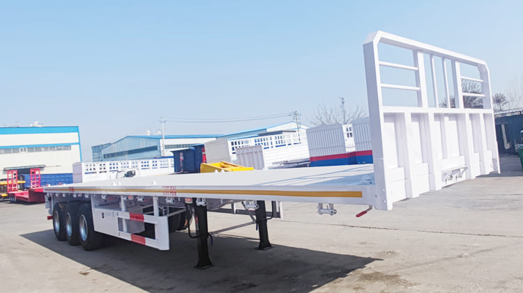 3 Axle 40Ft Flatbed Semi Trailer for Sale in Tanzania Dar es Salaam