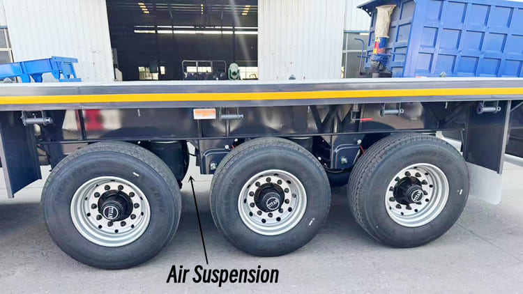 New Flatbed Container Trailer Air Suspension Price in Tanzania Dar Es Salaam