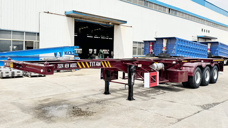 2024 New Sliding Skeletal Trailers for Sale in Dar es Salaam