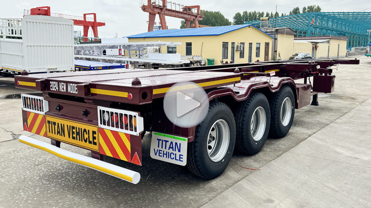 2024 New Sliding Skeletal Semi Trailers for Sale in Dar es Salaam