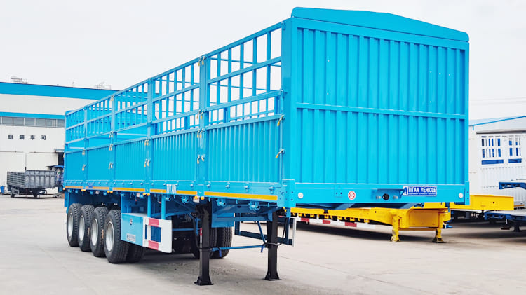 2024 New 4 Axle Fence Semi Trailer for Sale in Tanzania Dar es Salaam 