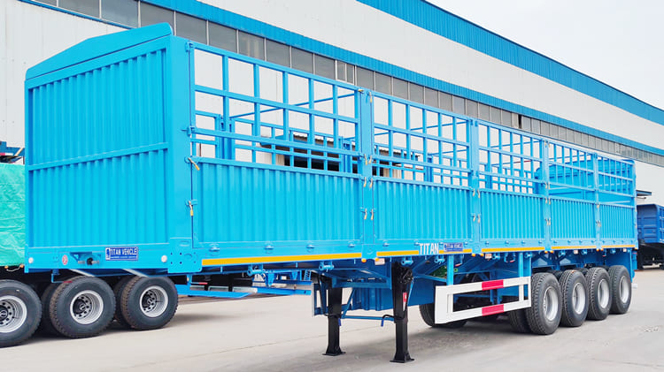 2024 New 4 Axle Fence Semi Trailer for Sale in Tanzania Dar es Salaam 