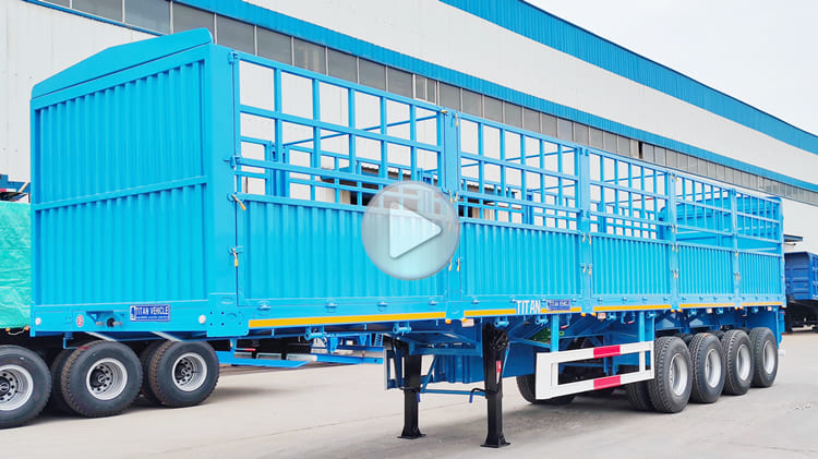 2024 New 4 Axle Fence Semi Trailer for Sale in Tanzania Dar es Salaam