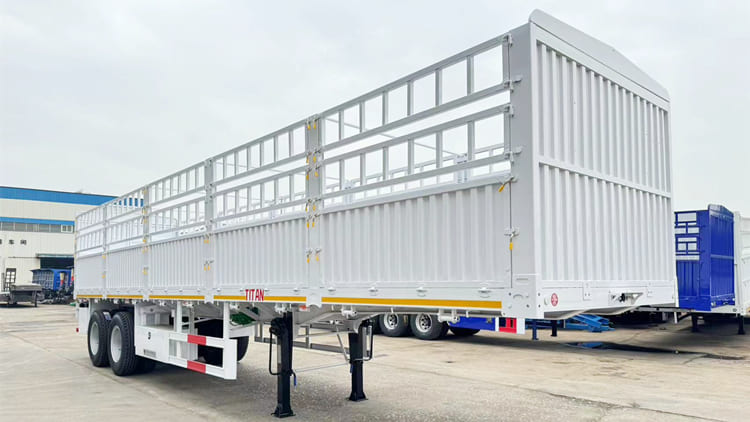 New Fence Cargo Semi Trailer with Bogie Suspension Price in Tanzania 