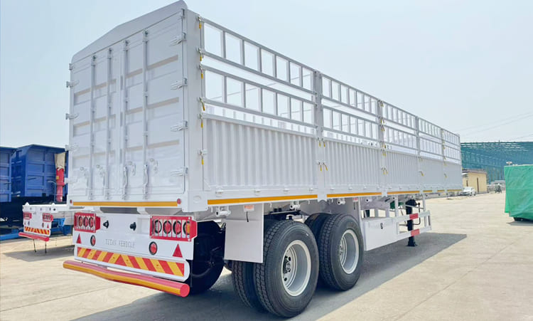 New Fence Cargo Semi Trailer with Bogie Suspension Price in Tanzania