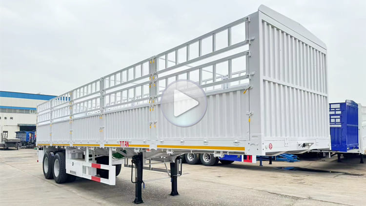 New Fence Cargo Semi Trailer with Bogie Suspension Price in Tanzania