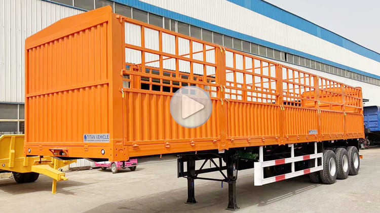 3 Axle 60 Ton Stake Semi Trailers for Sale in Tanzania Dar es Salaam 