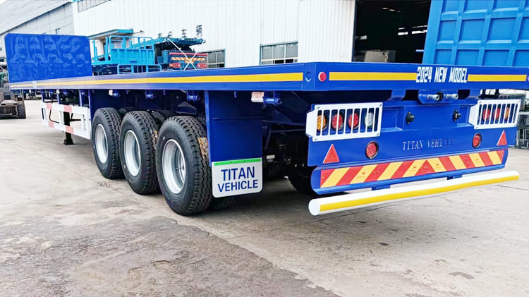 2024 New Flatbed Truck Trailer for Sale in Tanzania Dar Es Salaam