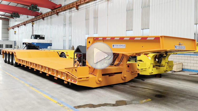 New 4 Axle Hydraulic Detach Gooseneck Trailers for Sale in Tanzania 