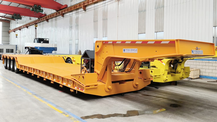 New 4 Axle Hydraulic Detach Gooseneck Trailers for Sale in Tanzania 