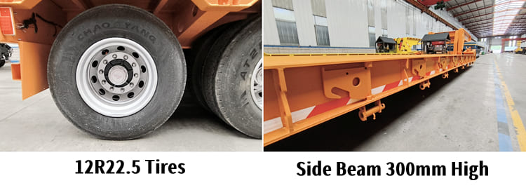 New 4 Axle Hydraulic Detach Trailers for Sale in Tanzania 