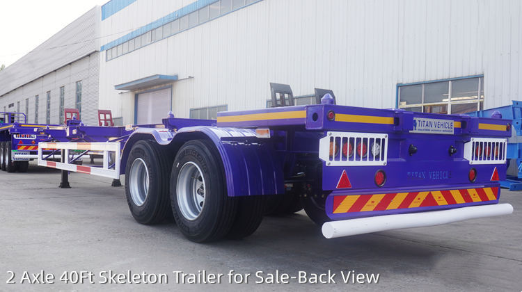  2 Axle 40Ft Skeleton Trailer for Sale in Tanzania Mtwara