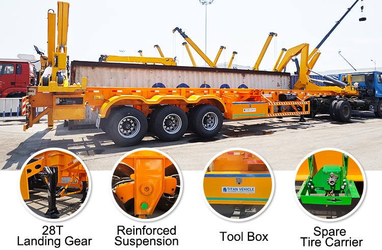 37T 40Ft Container Side Lifter Trailer for Sale in Tanzania Dar es Salaam