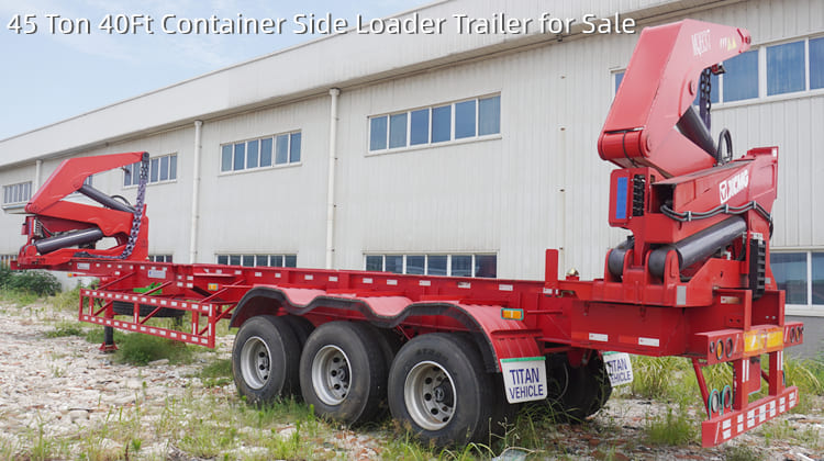 45 Ton 40Ft Container Side Loader Trailer for Sale in Tanzania Dar Es Salaam